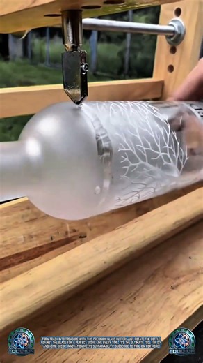 The Perfect Cut: DIY Glass Bottle Scoring Tool! 🍾💎 #diy #bottle #shorts