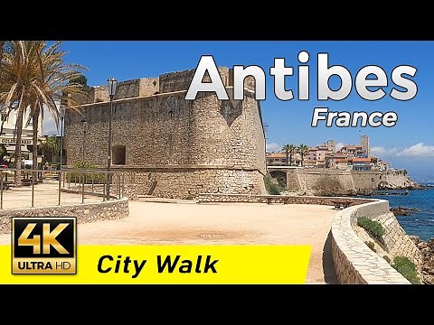 Antibes, France - The Provençal Old Town, French Riviera | Walking Tour 4k | Côte d'Azur
