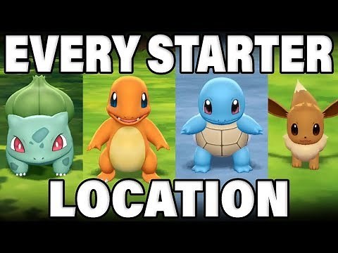 Where To CATCH All Kanto Starter Pokemon In Pokemon Let's Go!