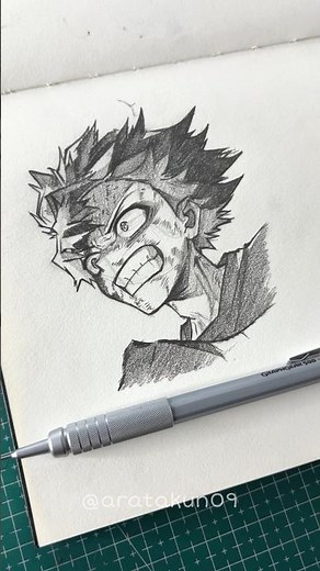 Izuku Midoriya Sketch #僕のヒーローアカデミア #myheroacademia #drawing #mha