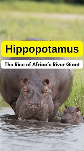 Hippopotamus The Rise of Africa’s River Giant 🦛#hippo #evolution #shorts
