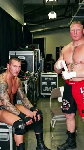 Brock Lesnar & Randy Orton @ Backstage In 2014 | #wwe #raw #shorts #viral #brocklesnar #netflix