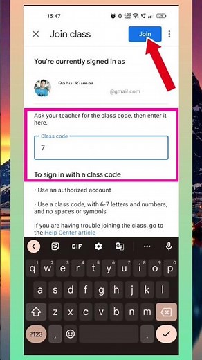 how to join Google classroom with class code #shorts #googleclassroom #class #classroom #classcode