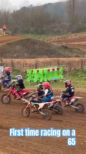 Starting gates! First time racing on a 65! #race #firsttime #startup #revving