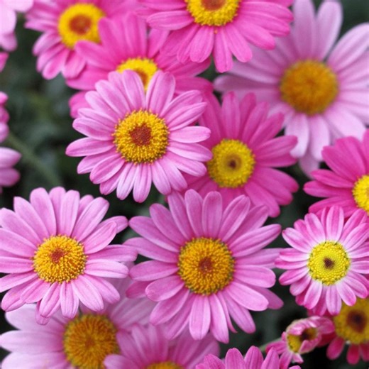 100 Pink Robinsons Daisy Seeds Painted Y Pyrethrum Coccineum Rose Yellow Center Perennial Flower - Etsy