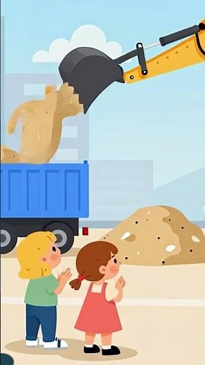 Tanzen & Lachen mit dem Bagger-Lied! 🚜💨 #shorts #kinderlieder
