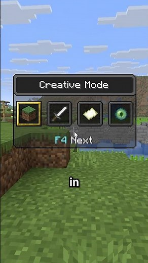 How to switch to creative mode in Java edition #minecraft #shorts