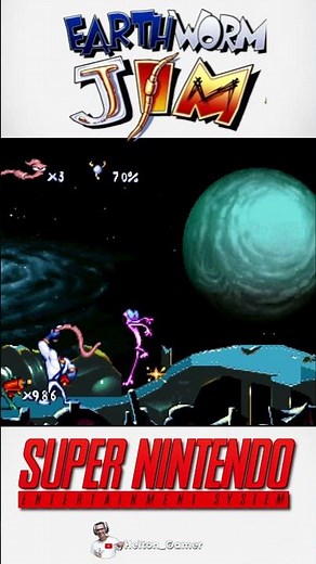 Earthworm Jim SNES #retrogaming