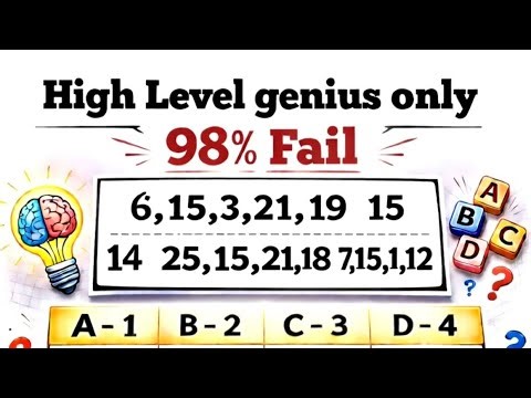 Only 2% Can Solve This Number Code Puzzle | A=1 Z=26 Brain Test