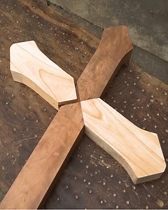 88K views · 124 reactions | Handmade Wooden Cross with Joinery Techniques | DIY & Crafts USA | Facebook