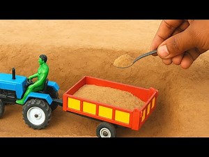 Mini Tractor Loading Sand | Hulk Driver | Miniature Construction
