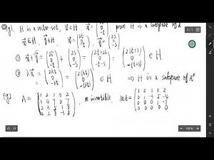 线性代数复习（六）：子空间，零空间及列空间 subspace, null and column space