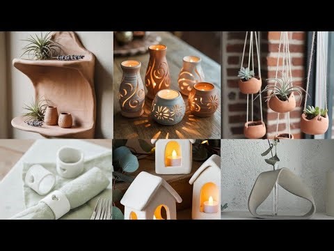 Create Beautiful Air-Dry Clay Home Decor: Easy crafts & arts