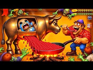 Kick the Buddy Horror Compilation: CRAZY BRAZEN BULL vs MAD JACK ZOMBIE! #kickthebuddy
