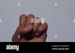 Human hand opening and closing in a loop. Close-up on finger movement and palm gestures over a plain background. Ideal for gesture, communication, anatomy, or motion concepts Stock Video Footage - Alamy
