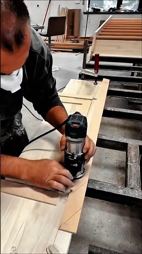 Wood Pattern Cutting Work Tool Using Manual Trim Router #worktool
