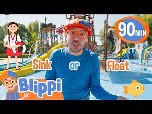 Blippi Plays Sink or Float! | Blippi | NEW Superhero Cartoon for Kids | Moonbug Kids