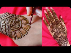 Short & Quick Mehndi Design Tutorial for Back Hand