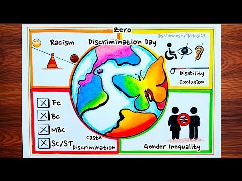 Zero Discrimination Day Drawing|How to Draw Zero Discrimination Day|Tolerance day Drawing|March 1st