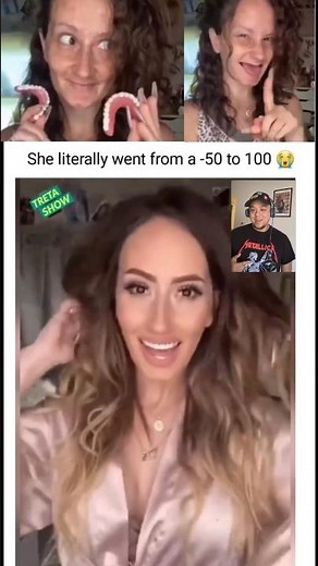 Unbelievable Makeup makeover transformation with Woman with no teeth