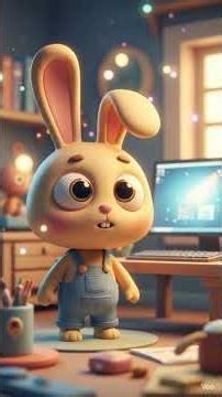 Bunny ne Computer ko TV Samajh Liya! | Kids Learning Computer Basics | Funny Bunny & Fox Episode 1