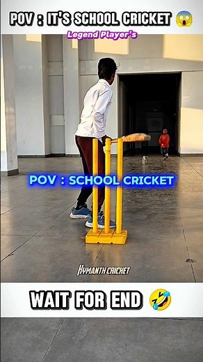 POV-: it's school cricket 😱|| cricket|| #shorts#ytshorts#shortsfeed#cricket#viralshort#viral