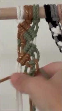 TUTO MACRAMÉ : Design Vagues Tribales 🌊 TRIBAL WAVES MACRAME: Modern Graphic Tutorial #macrame #diy