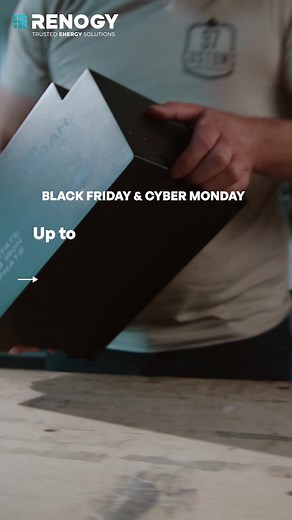 Ready to upgrade your power system? This Black Friday, unlock longer runtime & deeper cycles with Renogy Batteries — the reliable heart of every off-grid setup! Why Renogy batteries power the pros: ✅ Engineered for Solar — Perfectly paired with Renogy solar panels for full energy independence ✅ Multiple Tech Options — Choose from advanced Lithium, durable AGM, or proven Gel batteries ✅ Longer Lifespan & Stability — Built to handle repeated deep discharges without performance loss ✅ All-Season Re