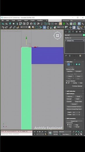 How to use 2.5D Snaps in 3Dsmax to close gaps in the modelling #Shorts
