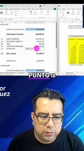 En este vídeo compartimos un ejemplo de como calcular el ISR de aguinaldo. #elcontavik #aguinaldo #isr | Víctor Vazquez - contador