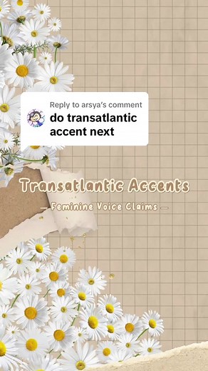 Replying to @arsya Transatlantic is definitely one of my favorite accents - #voiceclaims #voiceclaim #vc #oc #originalcharacter #originalcharacters #ocvoiceclaim #drvoiceclaim #desiredreality #desiredrealityshifting #shifting #dr #femininevoiceclaims #femininevoice #accent #transatlantic #transatlanticaccent #vintage #vintagevoice #midatlantic #midatlanticaccent #fyp #foryoupage #fypシ - #paigesinclair #bojackhorseman #lisafremont #rearwindow #rarity #mylittlepony #barbara #familyguy #margochanni