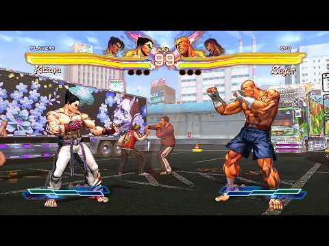 Kazuya & Jin vs Sagat & Ryu (Hardest) - Street Fighter X Tekken