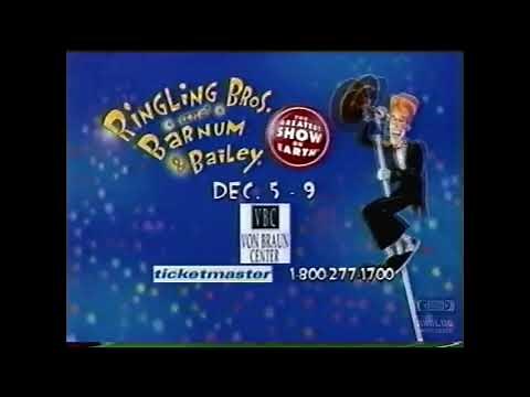 Ringling Bros Barnum & Bailey Circus | Television Commercial | 2001 | Huntsville Alabama