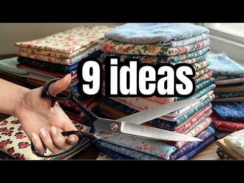 Don't Throw Away Less Than 1m Leftover Fabrics, Recycle Them with 9 GREAT IDEAS!