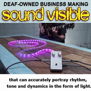 This amazing technology from Audiolux Devices revolutionizes music for the Deaf making “seeing sound” possible. (Back their Kickstarter project: http://kck.st/2vWVxFP) | Ai-Media