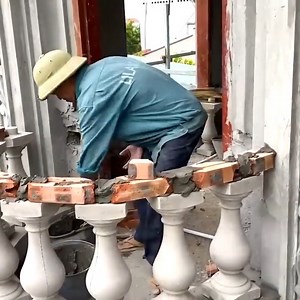 822K views · 5.3K reactions | Amazing Skills And Methods To Build Balustrades On Circular Balconies With | Ubon 21.1 | Facebook