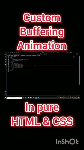 Custom Buffering Animation In pure CSS & HTML #coding #custom #buffer #html #css #sumeghveerkalra ##