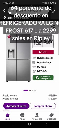 LG Bottom Freezer Side by Side Refrigerator 617L - No Frost - Hygiene Fresh - Silver