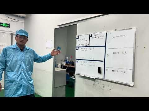 Factory coating workshop notice board #kanban #optical #filters #factory #management