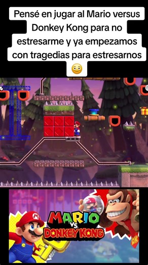 Primer fail del nivel 6 del mundo 7 del Mario vs Donkey Kong. #mariovsdonkeykong