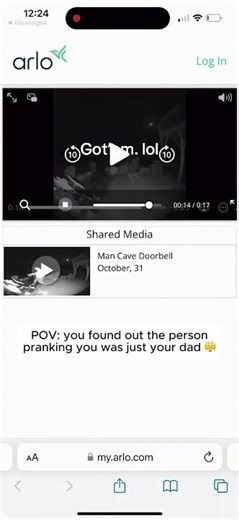 🤣 Dad Thought He Got Away With This Prank...#caught #outdoorcamera #pranks