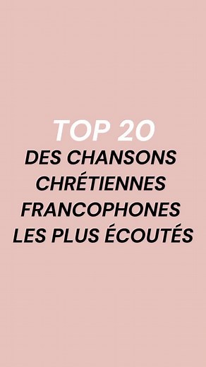 Top 20 Chansons Chrétiennes Francophones à Écouter