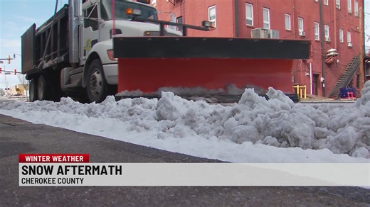 Snow aftermath in Cherokee County