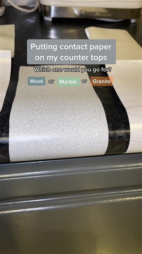 Budget Kitchen Makeover with Contact Paper Counters: Granite, Marble, or Wood?