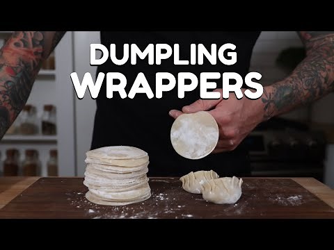How To Make Dumpling Wrappers From Scratch | Kitchen Aid Pasta Attachment