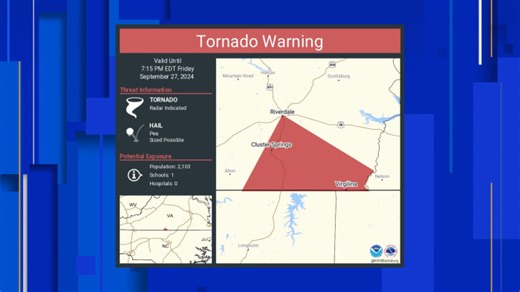 Tornado warning expires in Franklin County