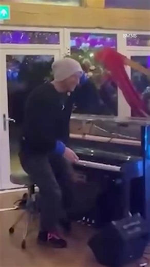 The Sun on Instagram: "Chris Martin surprises bride and groom for first dance after mum’s request for video message"