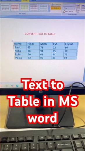 Three ways to Convert text to table in MS Word 🔥