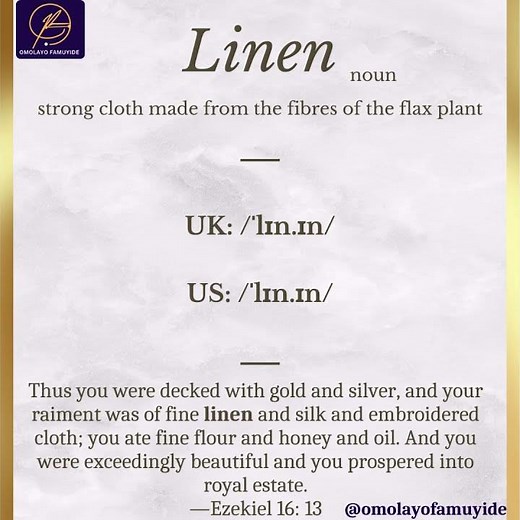 How to pronounce "linen" correctly in American and British English.
