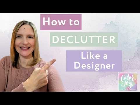 Want to declutter the designer way? Learn how interior designers approach the decluttering process.